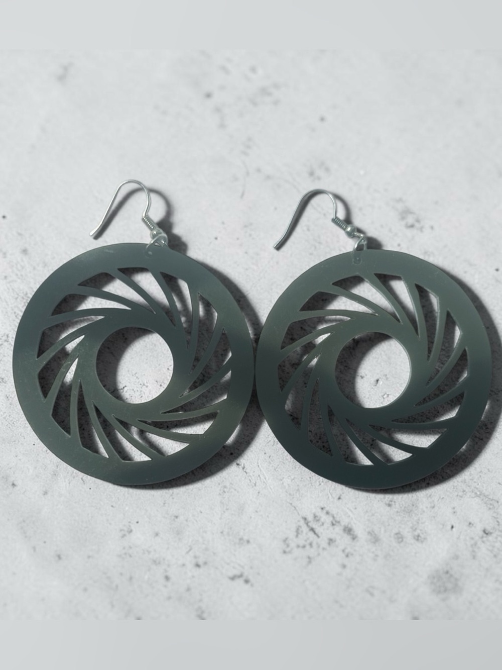 Modern Swirl Drop Earrings